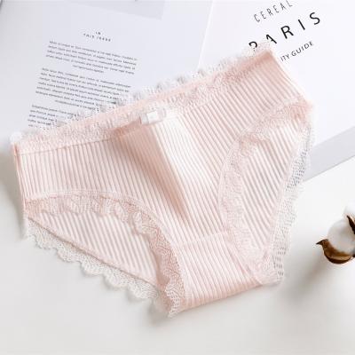 China Great Price Antibacterial New Type 100% Cotton Lace Panties Girls Period Panties For Ladies for sale