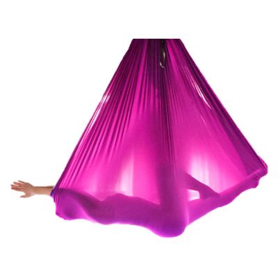 China Customized 210T Parachute Fabric Anti Gravity Nylon Indoor Yoga Hammock Aerial Yoga Swing for sale