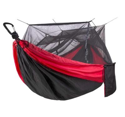 China Outdoor Furniture Parachute Camping Ultralight Portable Nylon Hammock With Mosquito Net for sale