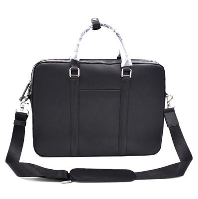 China Black Classic Business Bag High Quality Design PU Leather Classic Briefcase Bag Casual Business Man Laptop Bag for sale