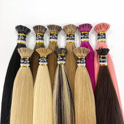 China Silky Straight Extension Natural Hair Itip Straight Wave Cuticle Aligned Hair Extensions 100% Human Remy Human Hair Extension Double Tip i Tip Hair Extensions Wholesale for sale