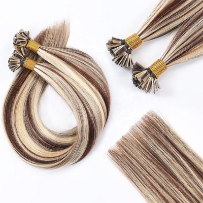 China Straight Flat Tip Hair Extensions Long Flat Tip Cuticle Lined Virgin Hair Remy Flat Tip Hair Extension Wholesale Vendors for sale