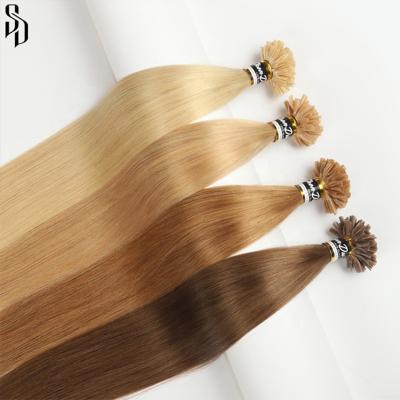 China Wholesale u tip straight hair extensions bone russaian straight u-tip hair extension sellers cuticle aligned virgin remy hair u tip for sale