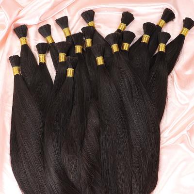 China Wholesale Raw 100% Indian Hair Bundles Natural Brazilian Virgin Hair Extension Cuticle Aligned Bulk Hair Volume Unprocessed for sale