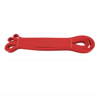 China Red Fitness 15-35lb Latex Strength Training Resistance Band Resistance Bar Resistance Bar Muscle Stretch Pull Up for sale