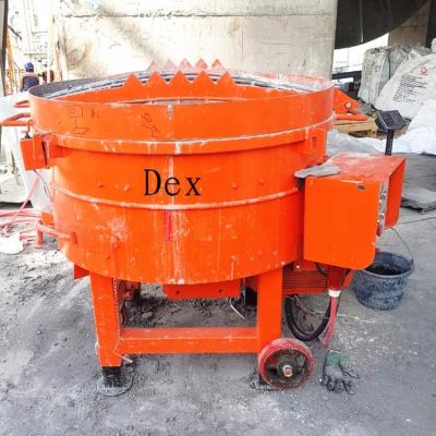 China Castable Pan Mixer Refractory, Building Material Stores 100kg MT100 Site Use Mortar Pan Mixer With Wheels for sale