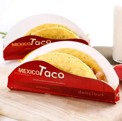 China Disposable Taco Holder Disposable Taco with Recipes EBOOK - Perfect for Party and Take Out Restaurant - Durable Cardboard Taco Holder for sale