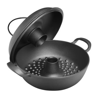 China 2021 Sustainable Hot Sale Cast Iron Pots Potatoes Baked Black Ceramic Casserole for sale