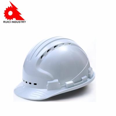 China Orange Color Plastic Construction Safety Industrial Helmet Ventilated Hard Hat With CE EN397 For Europe Market for sale