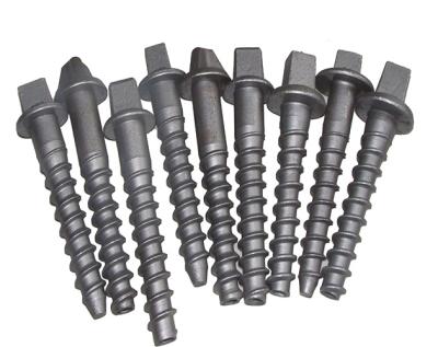 China Railroad Parts Railroad Track Square Main Sleeper Screw Spike for sale