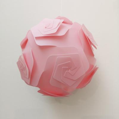 China New pp QI puzzle ball diy modern plastic pendant lamp light pendant lampshade diameter 27cm for sale