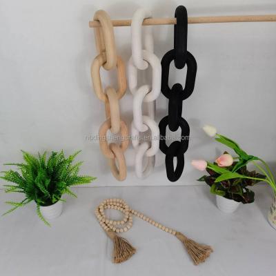 China Contemporary hot sale factory direct wooden five-section ring chain link decor for sale