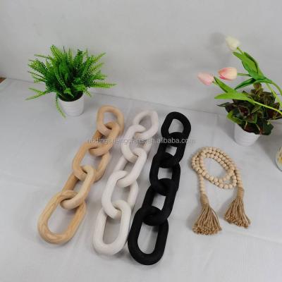 China China Contemporary Factory Provided Good Quality Natural White Wooden Chain Knot Wholesale for sale