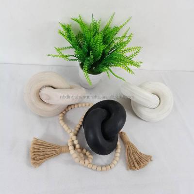 China China hot sale natural white wood chain knot decor made in china wholesale for sale