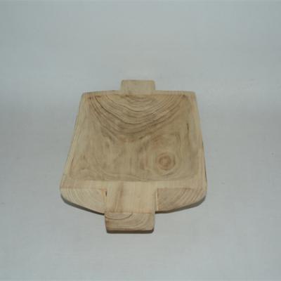 China China Best China Customized Decoration Wooden Handle Double Tray With Paulownia for sale