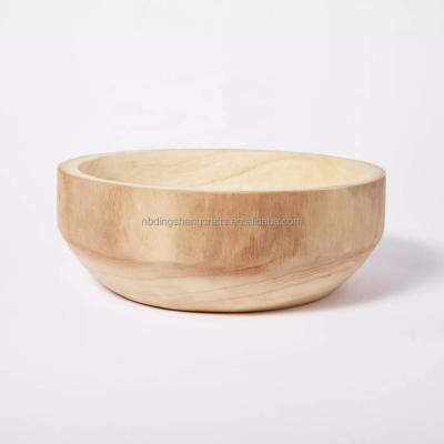 China China Decorative Wooden Planter Handmade Paulownia Wooden Bowl Flower Pot for Indoor or Outdoor Garden Use/Flower Pots and Planters for sale