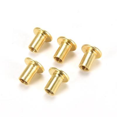 China Industry Galvanized Carbon Steel Rivet Countersunk Head Copper Umbrella Hollow Rivets for sale