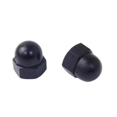 China High Tolerance Customized Black Stainless Steel Zinc Hex Tassel Cap Dome Nut Din1587 for sale