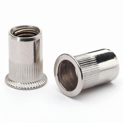 China Mining SS 304 Flat Head Thread Inside Insert Cavity M8 Rivet Nut For Car for sale