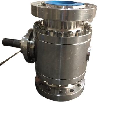 China General 3PC Body Forged Stainless Steel Motorized Trunnion Mounted Ball Valve Price for sale