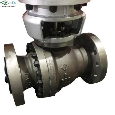 China General Worm Gear Actuator Metal Seated Welded Ball Valve Thumb for sale