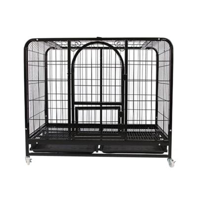 China Small Animals Wholesale Metal Mesh Pet Dog Cage With Kennel Rolls for sale