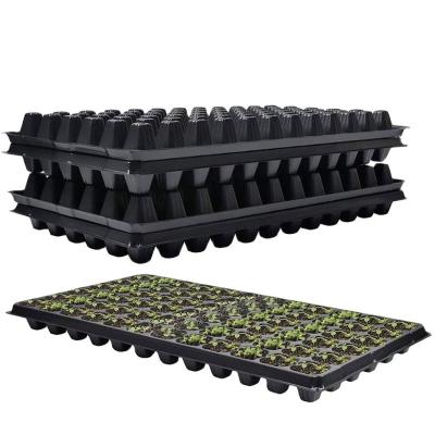 China Plastic Seed 21-200 Holes Seedling Starter Trays Plant Flower Pot Nursery Grow Box Plug Planting Tray Container Garden Supply for sale