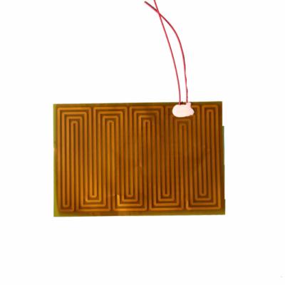 China Machinery Repair Shops Customized Size 12V Kapton Foil Heater Flexible Film for sale