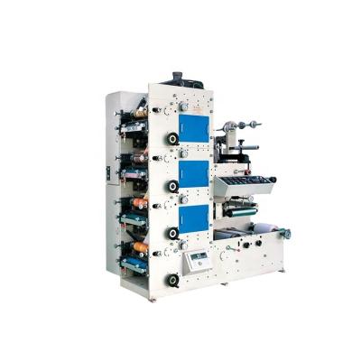 China Garment Stores Easy Operate Tower 4 Colors Sticker Label Flexo Printing Machine for sale