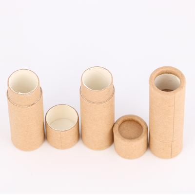 China Handmade wholesale custom eco-friendly luxury empty cosmetic soft paper tube for lip balm for sale