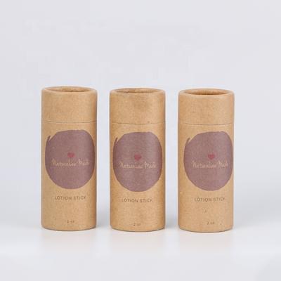 China Recyclable Cardboard Lift Up Deodorant Containers Paper Tube for sale