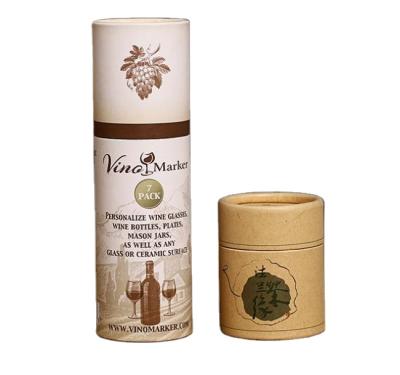 China Handmade Factory Direct Solid Perfume Containers Cylinder Kraft Paper Cardboard Tubes for sale