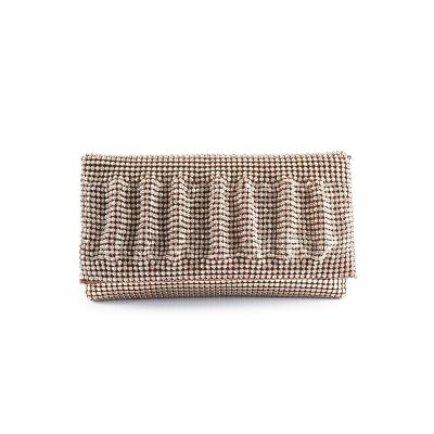 China Soft Classic Shiny Party Handbag Evening Clutch Bag Women Evening Clutch Bag Rhinestone Rhinestone Envelope Pearl Rectangle Bridal Purse for sale