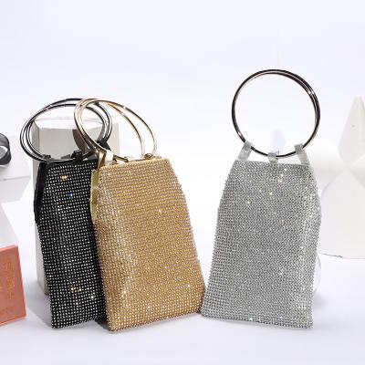 China Fashion Rhinestone Women's Small Bursting Soft Purses\Comfortable Concise Style\Durable Evening Prom Bridal Lady Bags for sale