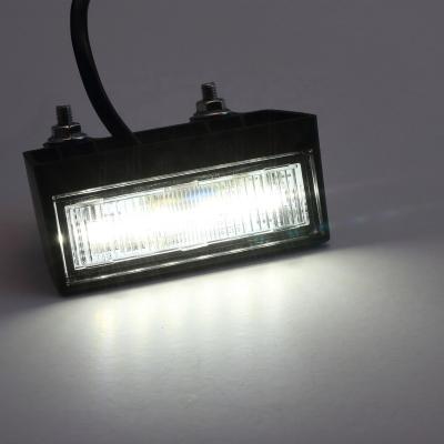 China License Plate Light Manufacturer 10-30V Rectangle Caravan Car RV LED License Light Trailer Dish Lamp for sale