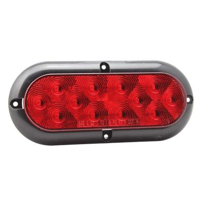 China Indicator/Stop/SAE DOT Reverse 10-30V 6 Inch Amber Red White Trailer Signal Inch Oval Lamp Led Truck Trailer Stop Tail Reverse Lights for sale