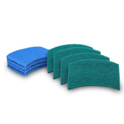 China Sustainable Moon Shape Scrubber Wash Scrubber Heavy Duty Abrasive Pad Scourer for sale