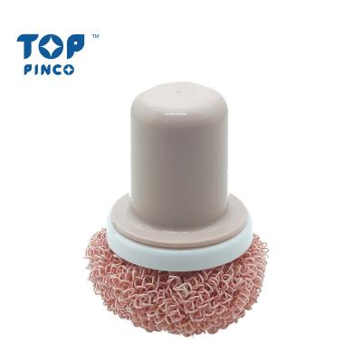 China Sustainable Non-scratch Nano Fiber Wire Brush Scrubber With Handle for sale