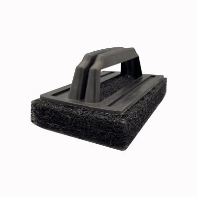 China DIY Tool Viable Black Grill Kitchen Bathroom Color Scourer Cleaning Brush for sale