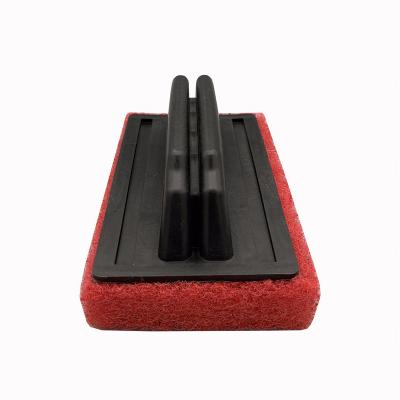 China Viable Kitchen Grill Red Color Hand ToolScourer Cleaning Brush for sale