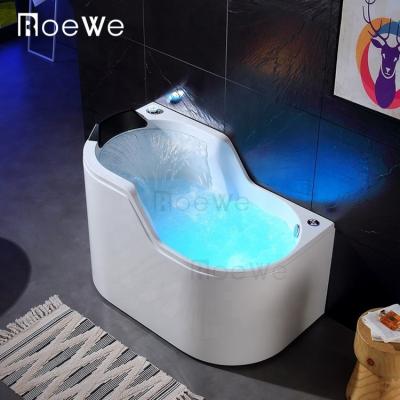 China Double Side Massage High Back Bathtub (Straight Skirt) Acrylic Whirlpool Bathroom Mini And Whirlpool Hot Tubs 1300mm Bathtub Hydraulic Bathtubs for sale