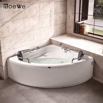 China Acrylic Body Massage Bathtub Whirlpool Tubs, Two Person Acrylic Freestanding Massage Bathtub With Digital Control And Led Light for sale