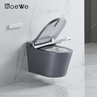 China Double-Flow European Standard Smart Smart Toilet Wall Hung Toilet WC Wall Mounted Smart Smart Toilet for sale