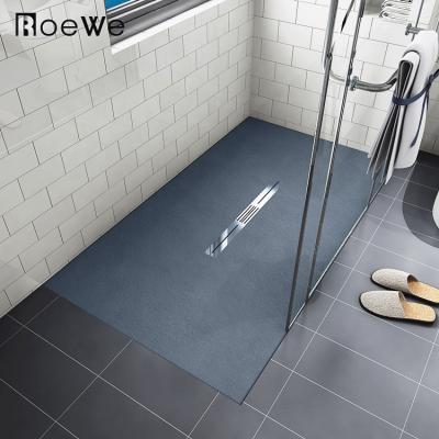 China Modern hotel bathroom resin shower base 1400*800 mm size SMC shower tray base bathroom ABS shower pan for sale