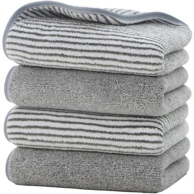 China Viable Anti Microbial Fleece Bamboo Charcoal Absorbent Bacterial Fiber Coral Lined Antimicrobial Bath Towel for sale