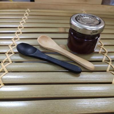 China Sustainable natural wooden bamboo spoon of jam honey for sale