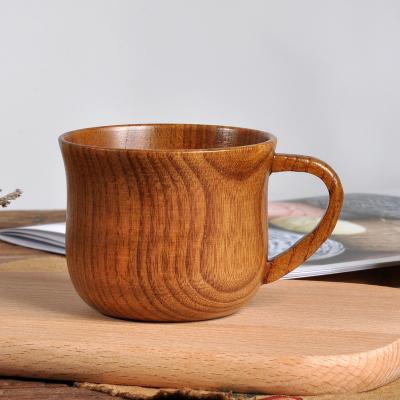 China Sustainable Natural Green Tea Wooden Water Drinking Coffee Mug for sale