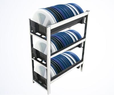 China Adjustable Esd Protection Stainless Steel ESD SMT Coil Box Storage Antistatic Rack for sale