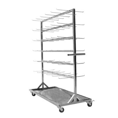 China High Quality Stainless Steel SMT ESD Coil Storage Rack Rack Trolley Cart for sale