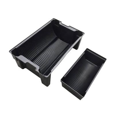 China Recyclable Black Plastic SMT ESD SMD Coil Storage Rack Box for sale